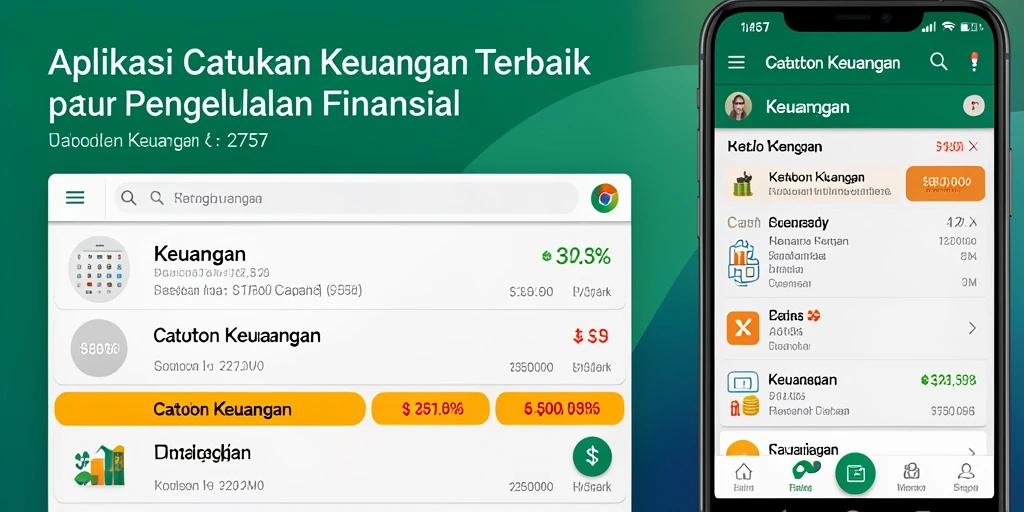 Tampilan antarmuka aplikasi Catatan Keuangan yang informatif dan user-friendly.