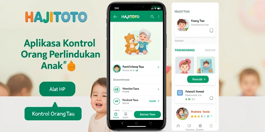 Tampilan antarmuka HAJITOTO yang ramah pengguna untuk kontrol orang tua.