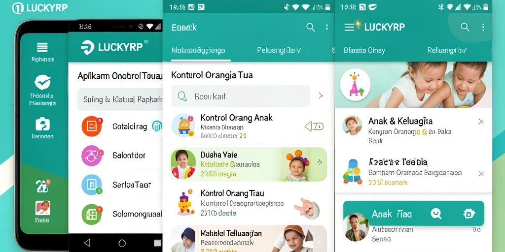 Tampilan antarmuka LUCKYRP yang sederhana dan mudah digunakan.