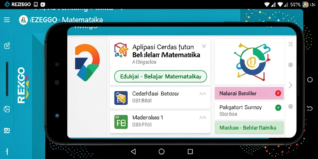 Antarmuka REZEGO yang intuitif untuk belajar matematika dengan mudah.
